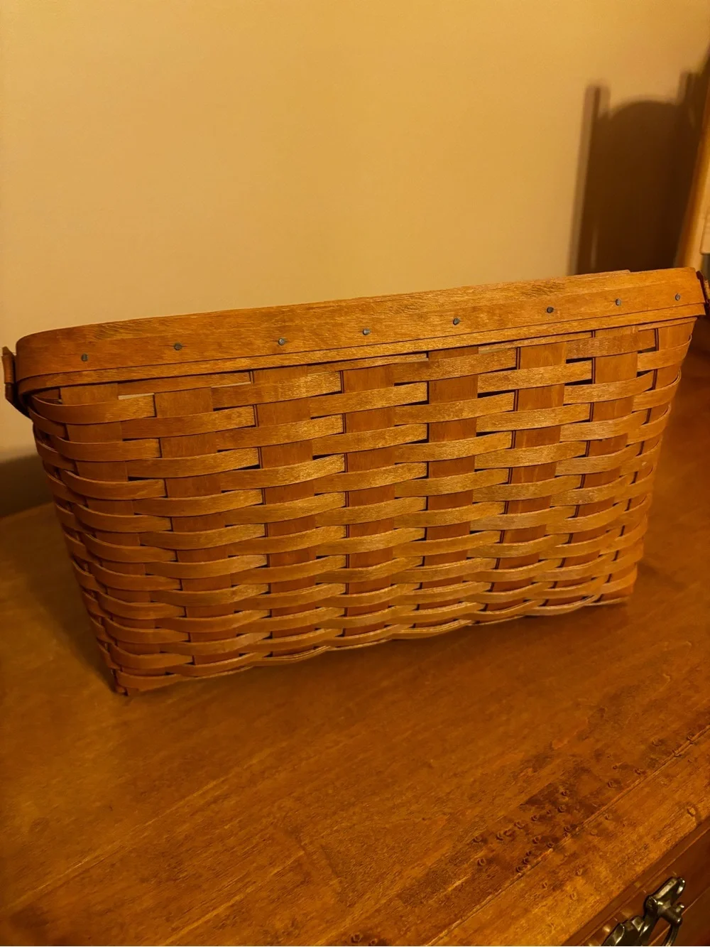 Longaberger Large Desktop Basket with Wooden Divider